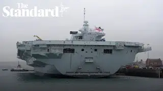 The Royal Navys Aircraft carrier HMS Prince of Wales departure for major Nato exercise is delayed