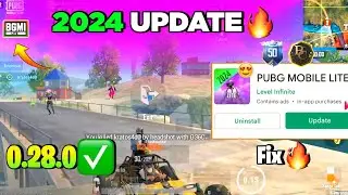 😱Pubg Lite New 0.28.0🤯 Update 2024 | Pubg Mobile Lite 0.28.0 Update Problem Fix 2024 🔥