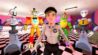ANIMATRONICS SCARE THE SECURITY GUARD FNAF COOP Garry's Mod