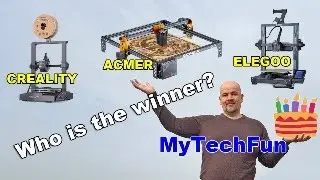 Who is the winner of product giveaway on Mytechfun? (products by Acmer, Creality and Elegoo)