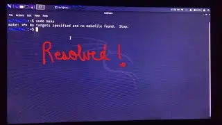 sudo make error while enabling monitor mode (RESOLVED) !