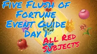 Five Flushes of Fortune Guide Day 1 | All Red Subjects | Genshin Impact