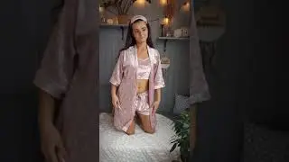 ForHappyYou. Уютный домашний комплект: бархатная пижамка и халатик #shorts