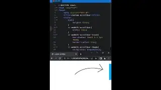 Custom Scrollbar CSS | How to customize the scrollbar