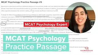 Advanced MCAT Psychology Passage Walkthrough