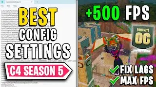 *BEST* Game User Settings in Fortnite OG! 🔧 (MAX FPS + 0 Input Delay)