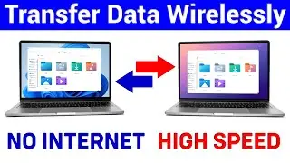 How to Transfer Files From Laptop To Laptop Wirelessly 🔥Share Files From Laptop To Laptop