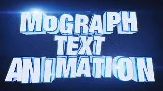 Cinema 4D MoGraph Tutorial - Letter-by-Letter 3D Text Animation using MoGraph and Effectors