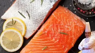 How to Professional cut Salmon|Salmon Fillets|with signature food with chef Philip|