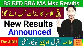 AIOU BS BED BBA MA Msc PDG Autumn 2023 Results | AIOU More Classis Results Info | AIOU | The AIOU