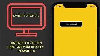 Create UIButton programmatically in swift 4