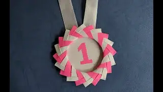 Медаль из бумаги своими руками |  Origami paper medal