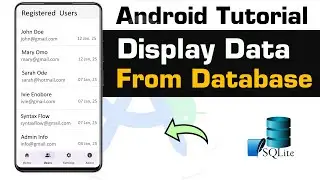 How to Display Data From SQLite Database. Mobile APP in android studio