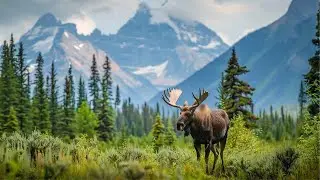 Relaxing American Folk Guitar Music with Beautiful Views of the Rocky Mountains