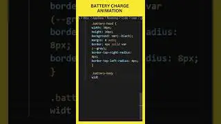 Battery Charge Animation | HTML | CSS | Animation | EducateKaro.com 