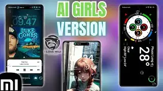 Custom iOS Theme Version AI Girls On Xiaomi Devices | I Love Miui