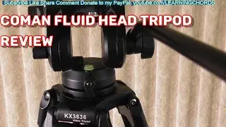 Video Tripod COMAN KX3636 74 Tripod Professional Heavy Duty Aluminum 360 Degree Fluid Head REVIEW