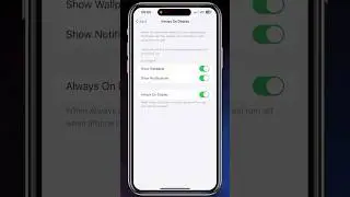 How to Enable Always On Display on iPhone