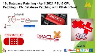 19c Database Patching - April 2021 PSU & CPU Patching - 19c Database Patching with OPatch Tool