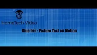 Blue Iris: Picture Message from Motion