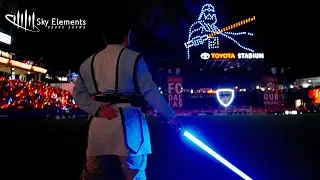 The MOST EPIC Star Wars Drone Show EVER! | Sky Elements Drones