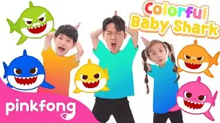 Colorful Baby Shark 🦈 | Hoi's Playground | Learn Colors | Dance Along | Pinkfong Songs for Kids