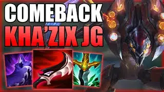 INSANE COMEBACK WITH KHAZIX JUNGLE TO CLUTCH THE WIN - Season 11 Kha Jungle Guide League of Legends