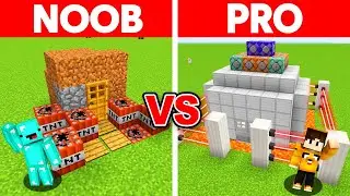 Minecraft NOOB vs PRO: SAFEST SECURITY HOUSE BUILD CHALLENGE