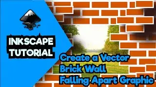 Inkscape Tutorial Create a Vector Brick Wall Falling Apart Graphic