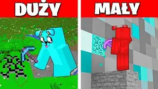 DUŻY LUCZEK vs MAŁY PIMPEK w Minecraft