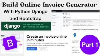 Create Invoicing App with Python Django and Bootstrap Step by Step