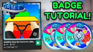 OBBY BUT YOU'RE ON A BIKE: THE GAMES BADGE TUTORIAL!😱