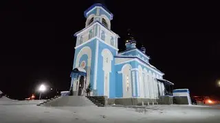 Купание в проруби в реке на Крещение. г. Аша, 19 января 2021 г.