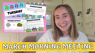 MARCH MORNING MEETING Slides & Activities for Teachers | Virtual, Zoom, Hybrid, & Classroom Ideas