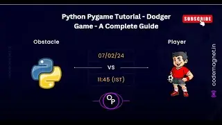 Python Game Library Full Tutorial | Dodger Game Pygame | Pygame Library | Create a game in Python