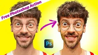 Cartoon Effect in Photoshop || Instant Anime Art in 10 Seconds || FREE Photoshop Action