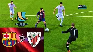 PES 2021 | Barcelona vs Athletic Bilbao - Super Cup Final - Gameplay PC