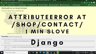 atAttributeError at /n 'function' object has no attribute'objects'|Django AttriError at shop/Contact