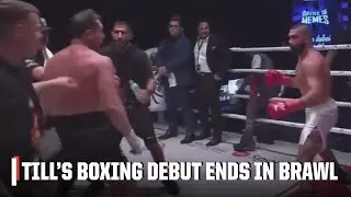 Darren Till’s boxing debut ends with a brawl in the ring | ESPN MMA