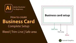 How to setup Business card Document in Adobe Illustrator | Business card size | How to make Guides