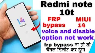 Redmi Note 10T 5g Frp Bypass|Redmi Note10T 5g Ka Lock Kaise tode |Redmi Note 10t 5g Frp 2023