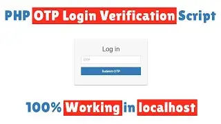 PHP OTP Login Verification Script