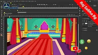 How To Make Raj-Sabha Background | 2D Cartoon Graphic For YouTube Video | @learn2danimation