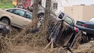 10-04-2024 Burnsville, NC - Significant Flood Damage - Vehicles Swept Away - Town Center-Internet