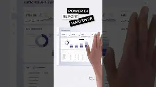 Power BI Report Makeover #shorts #powerbi #design