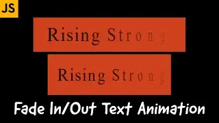 FadeOutIn Text Animation Using Anime JS