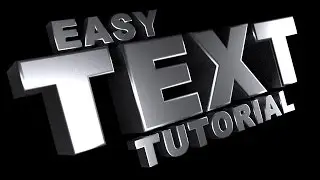 Blender beginner tutorial: How to make 3D text in Blender