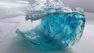 Ocean Inspired Resin Wave Sculpture - you can make one too!