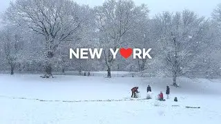 [4K]🇺🇸New York City's Biggest Snowstorm in two years☃️❄️Upper East Side & Central Park/ Feb.  2024