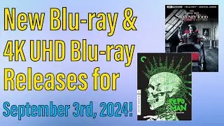 New Blu-ray & 4K UHD Blu-ray Releases for September 3rd, 2024!